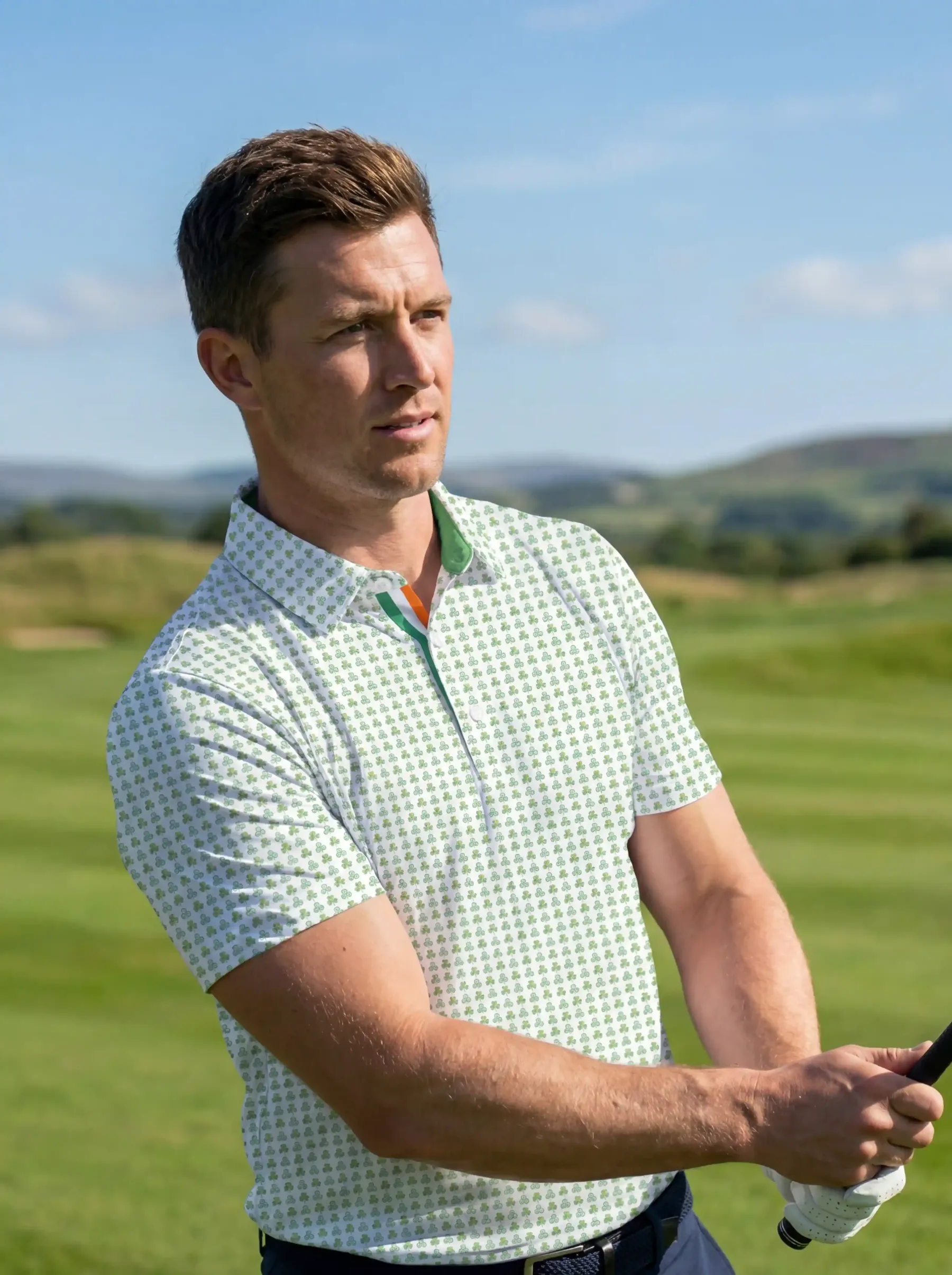 Green Shamrock Polo - Deolax