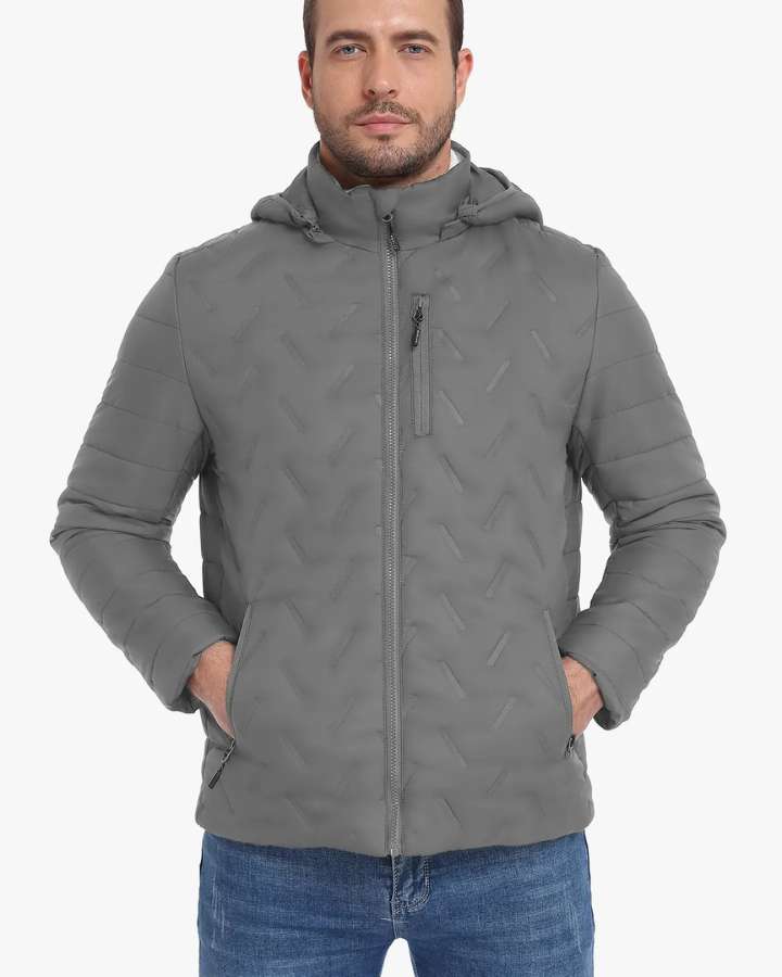 Grey Men's Heated Jacket