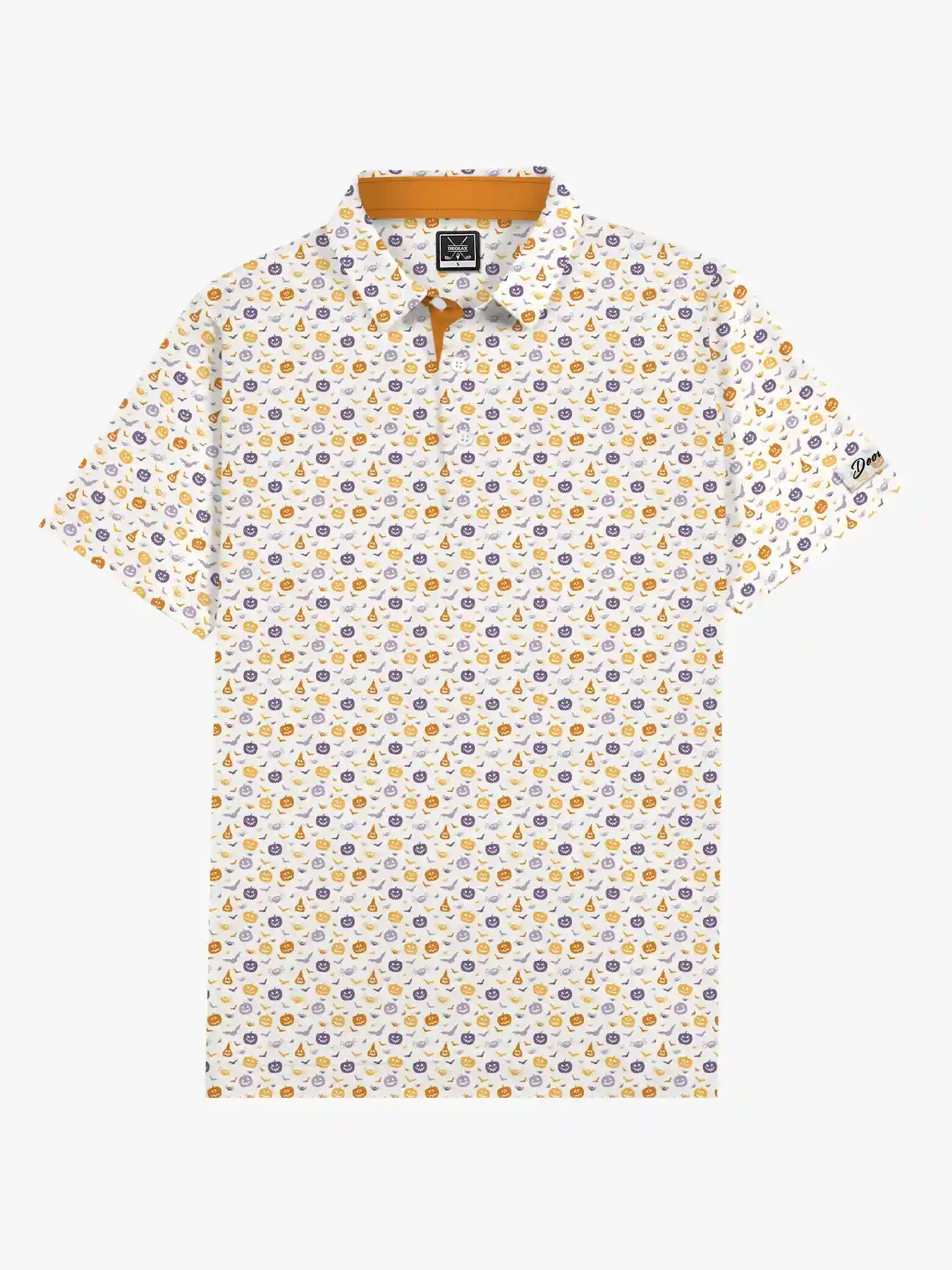 Halloween Bat and Pumpkins Polo - Deolax