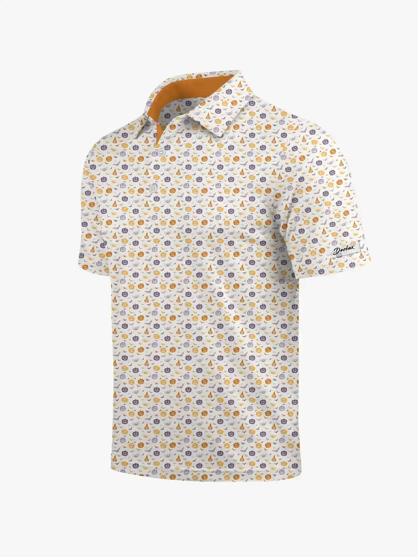 Halloween Bat and Pumpkins Polo - Deolax