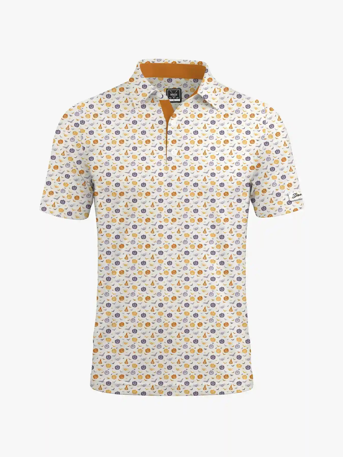 Halloween Bat and Pumpkins Polo - Deolax