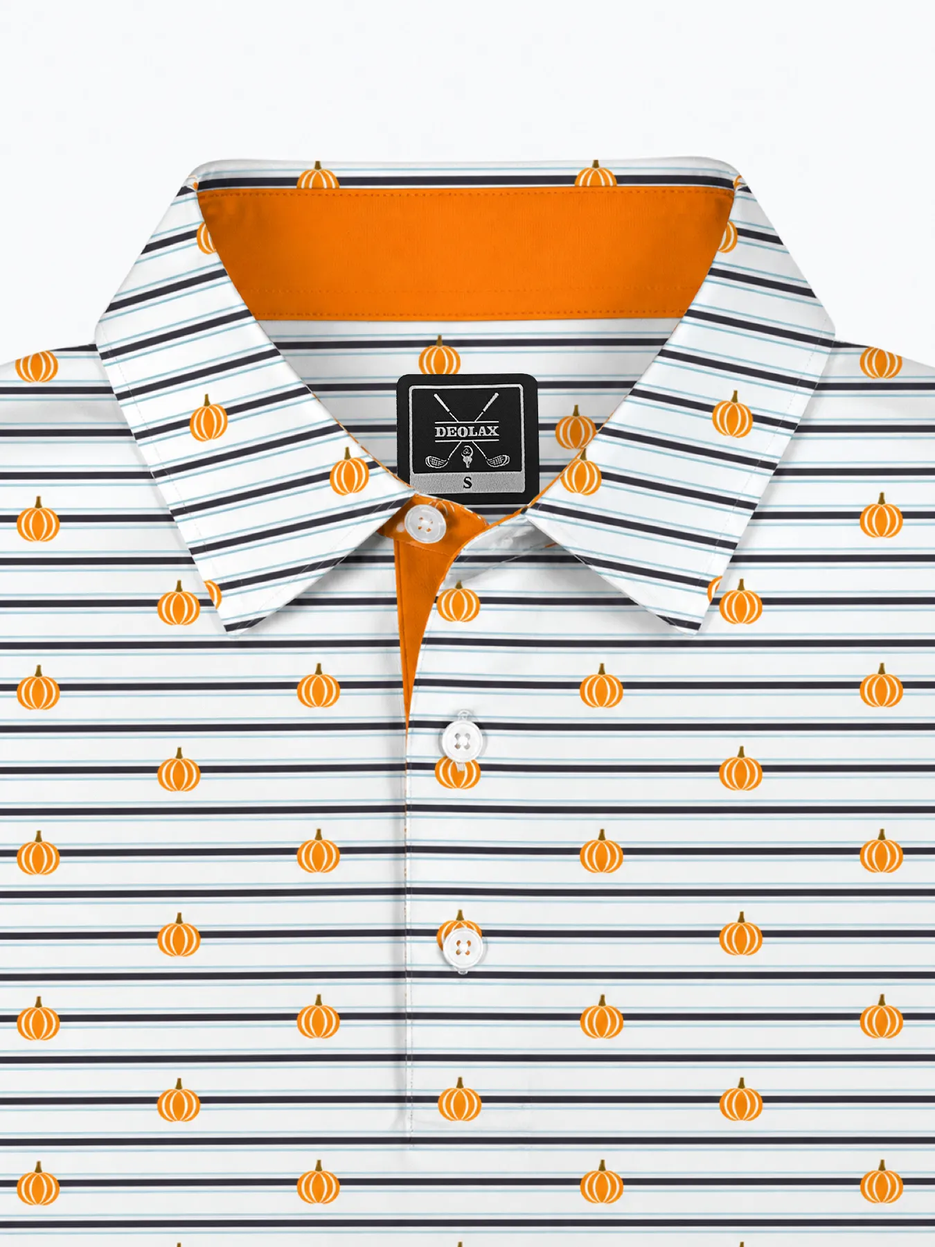 Halloween Striped Polo
