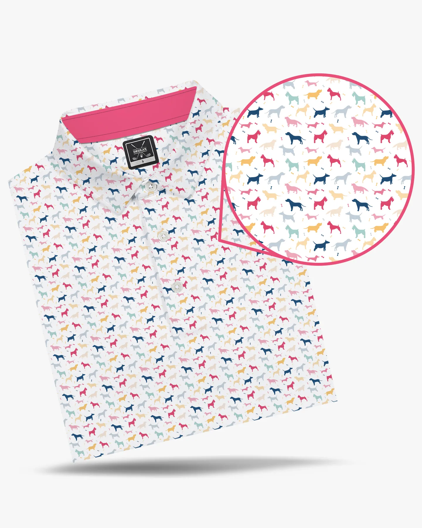 Dog Print Polo