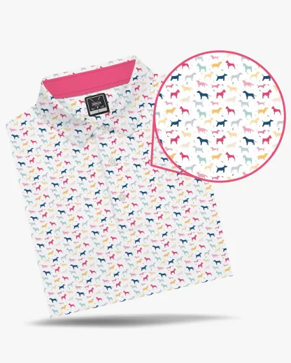 Dog Print Polo