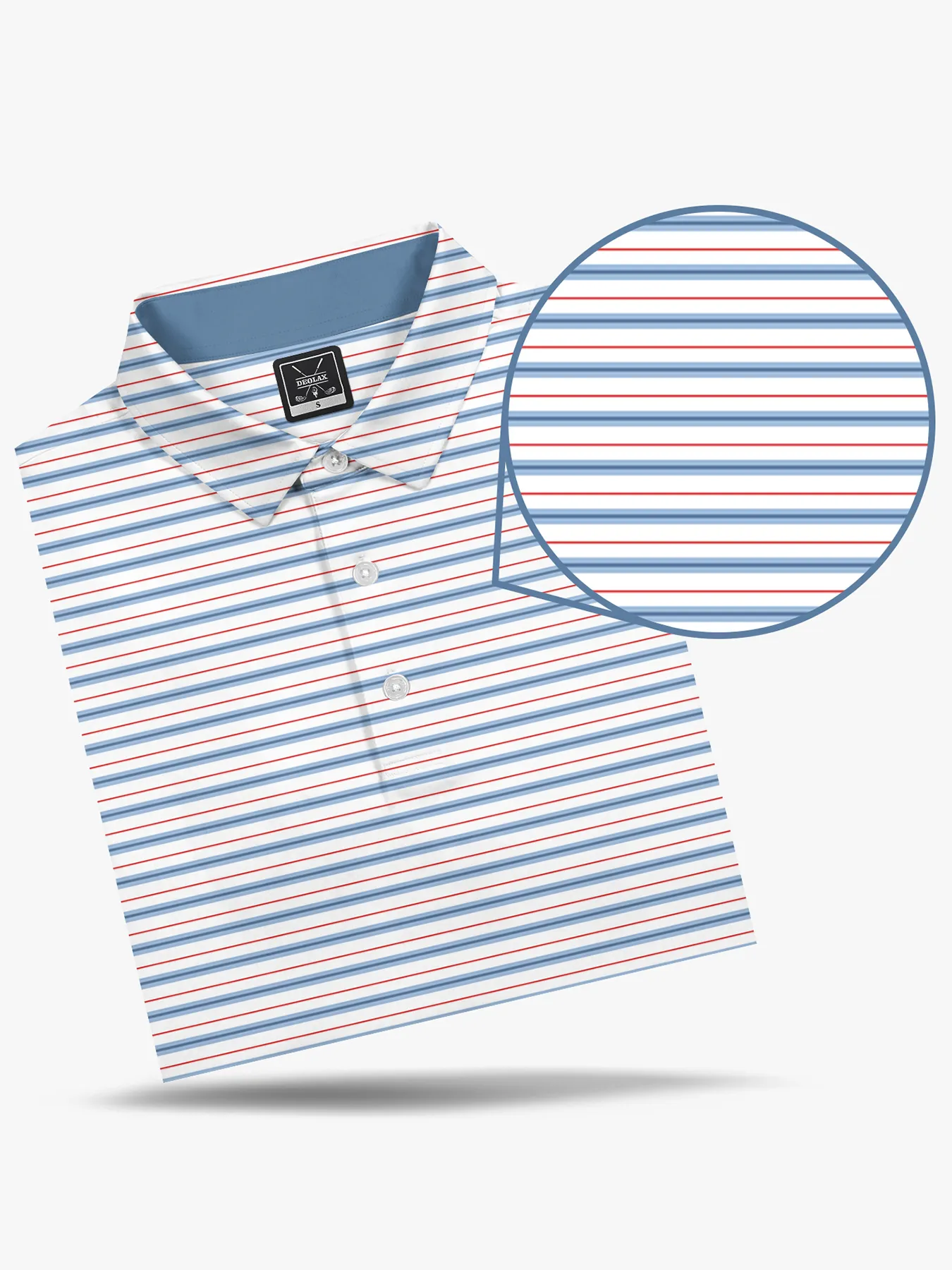 Heritage Club Stripe Polo-Short-Deolax