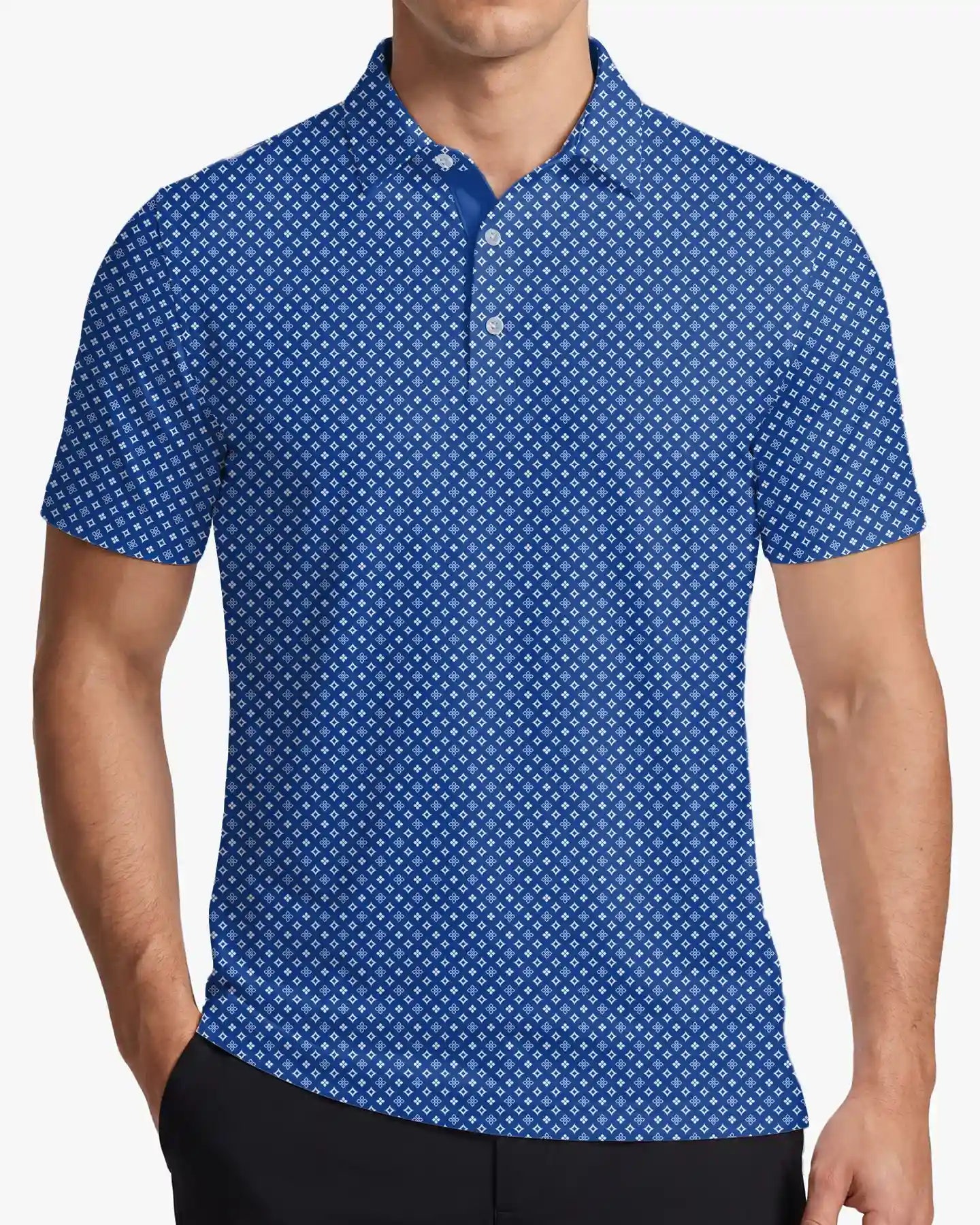 Heritage Diamond Blue Polo - Deolax