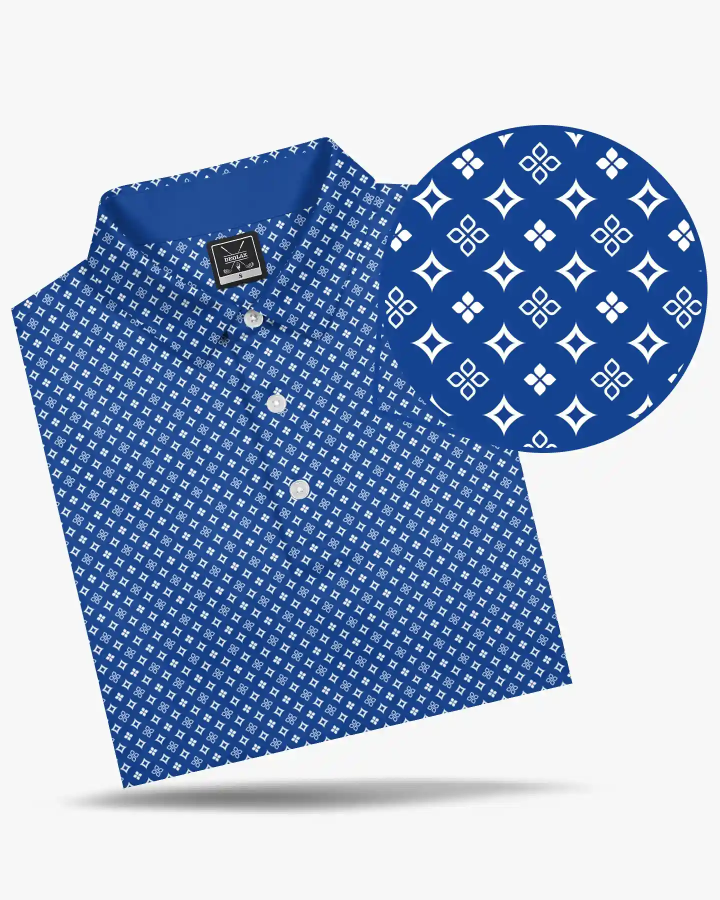 Heritage Diamond Blue Polo - Deolax