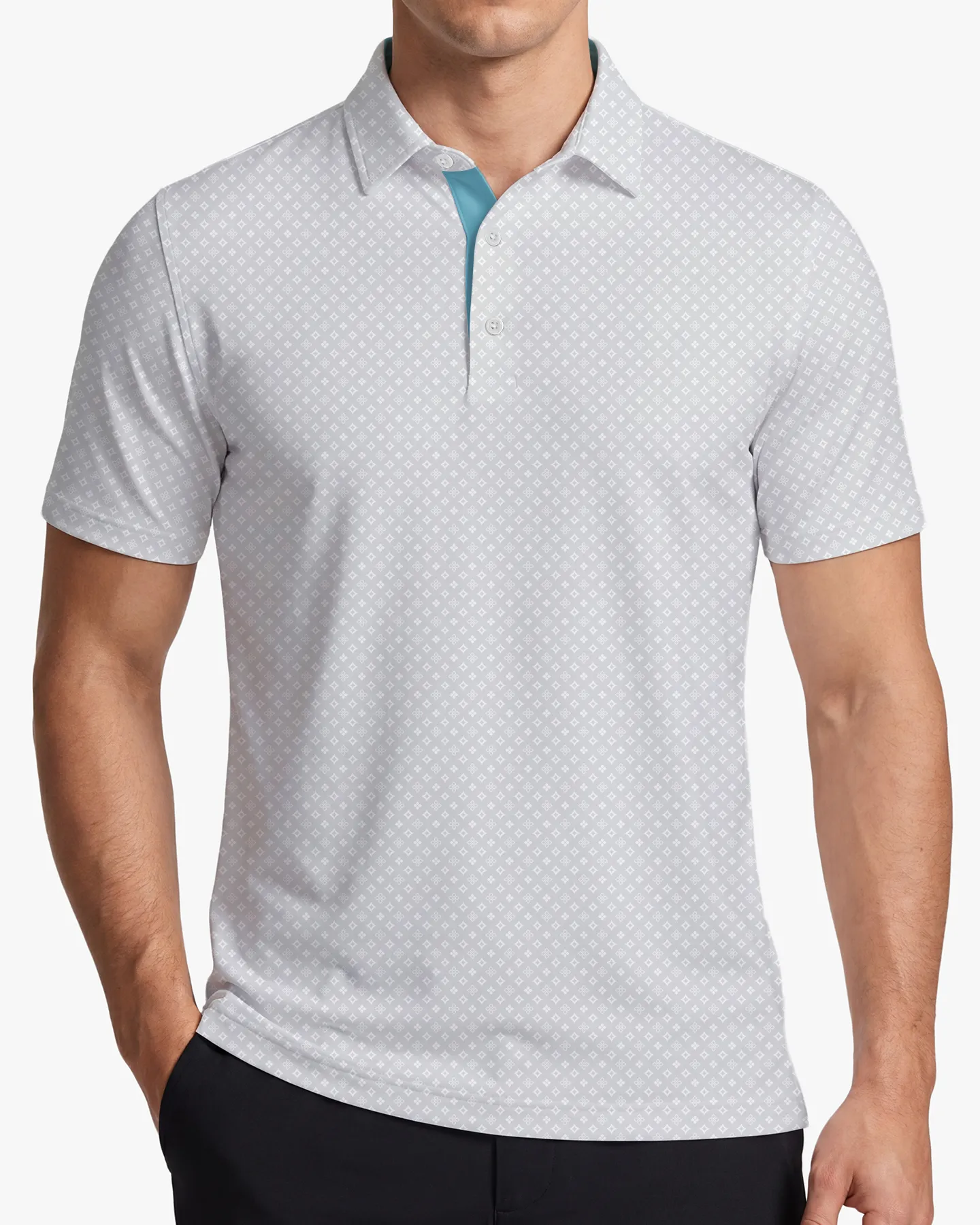 Heritage Diamond Gray Polo - Deolax