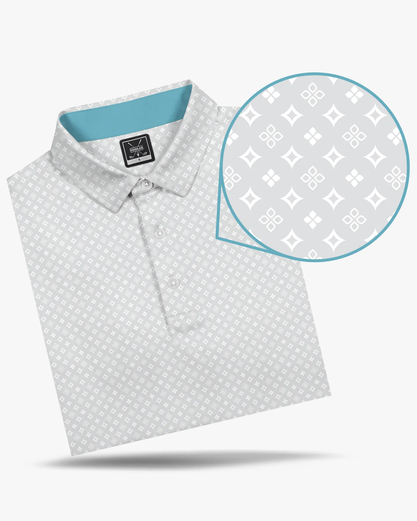 Heritage Diamond Gray Polo - Deolax