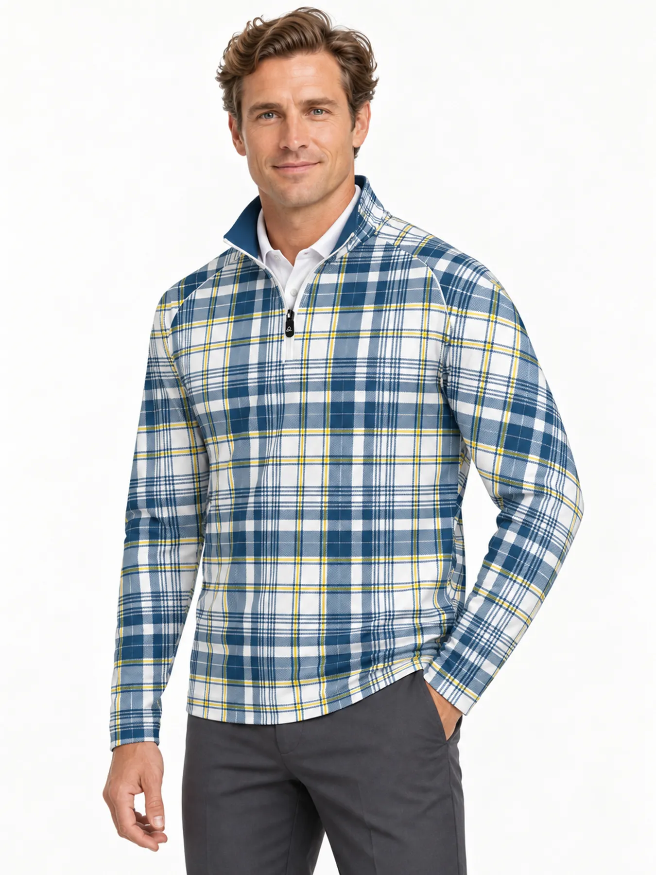 Heritage Plaid Quarter Zip
