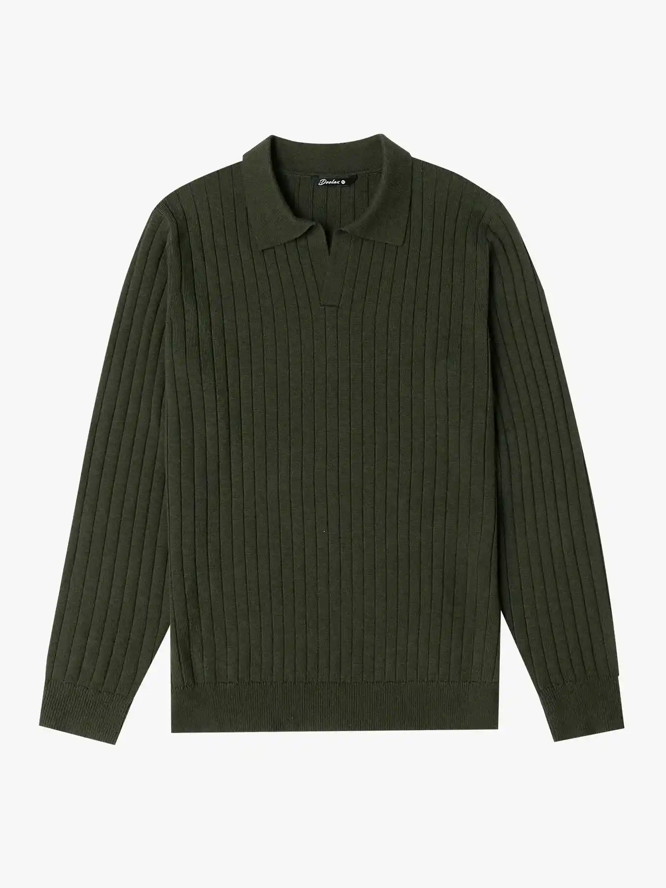 Heritage Wool-Blend Johnny Collar Sweater Polo - Deolax