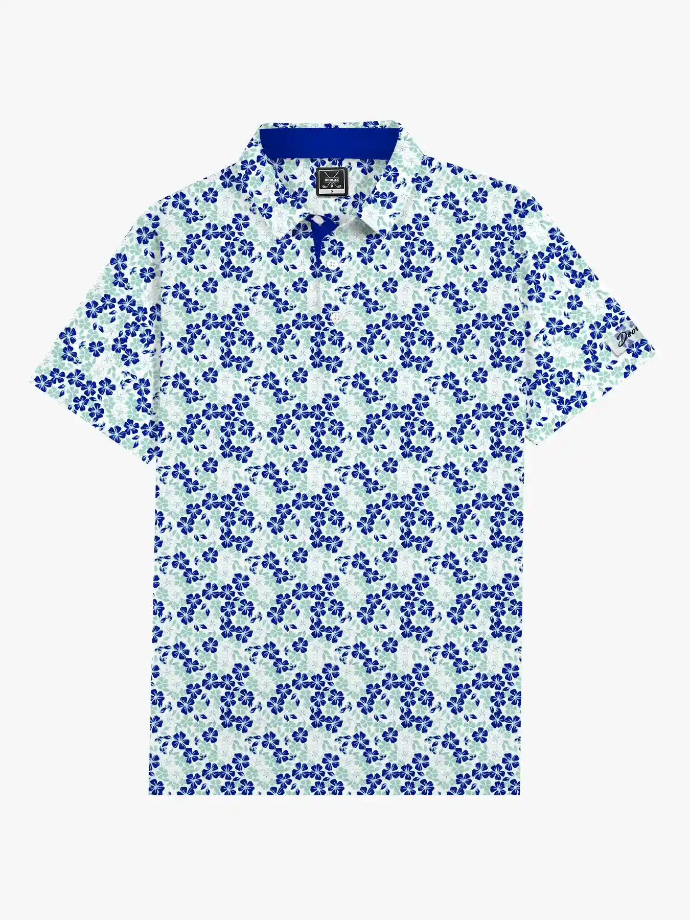 Hibiscus Wave Floral Polo - Deolax