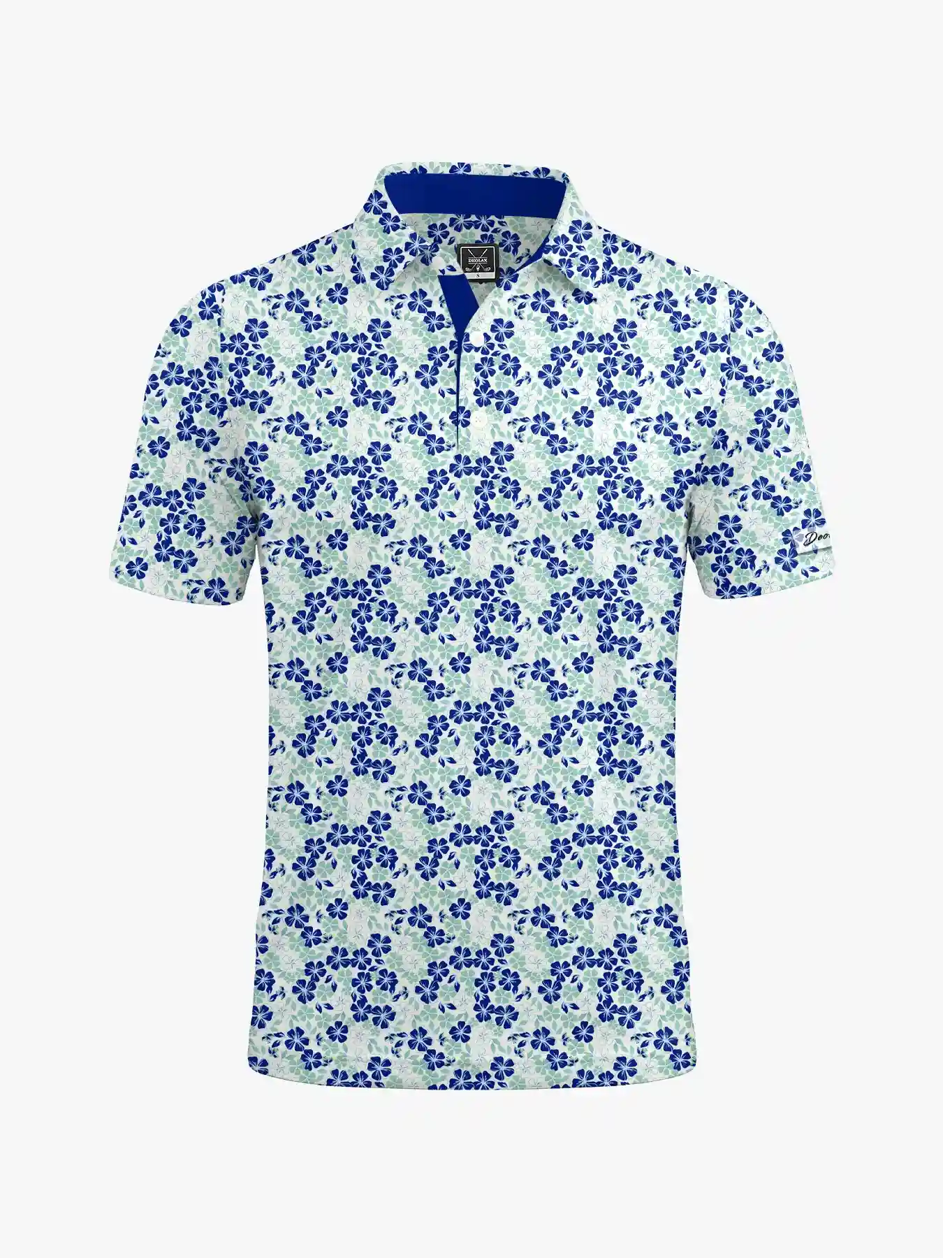 Hibiscus Wave Floral Polo - Deolax