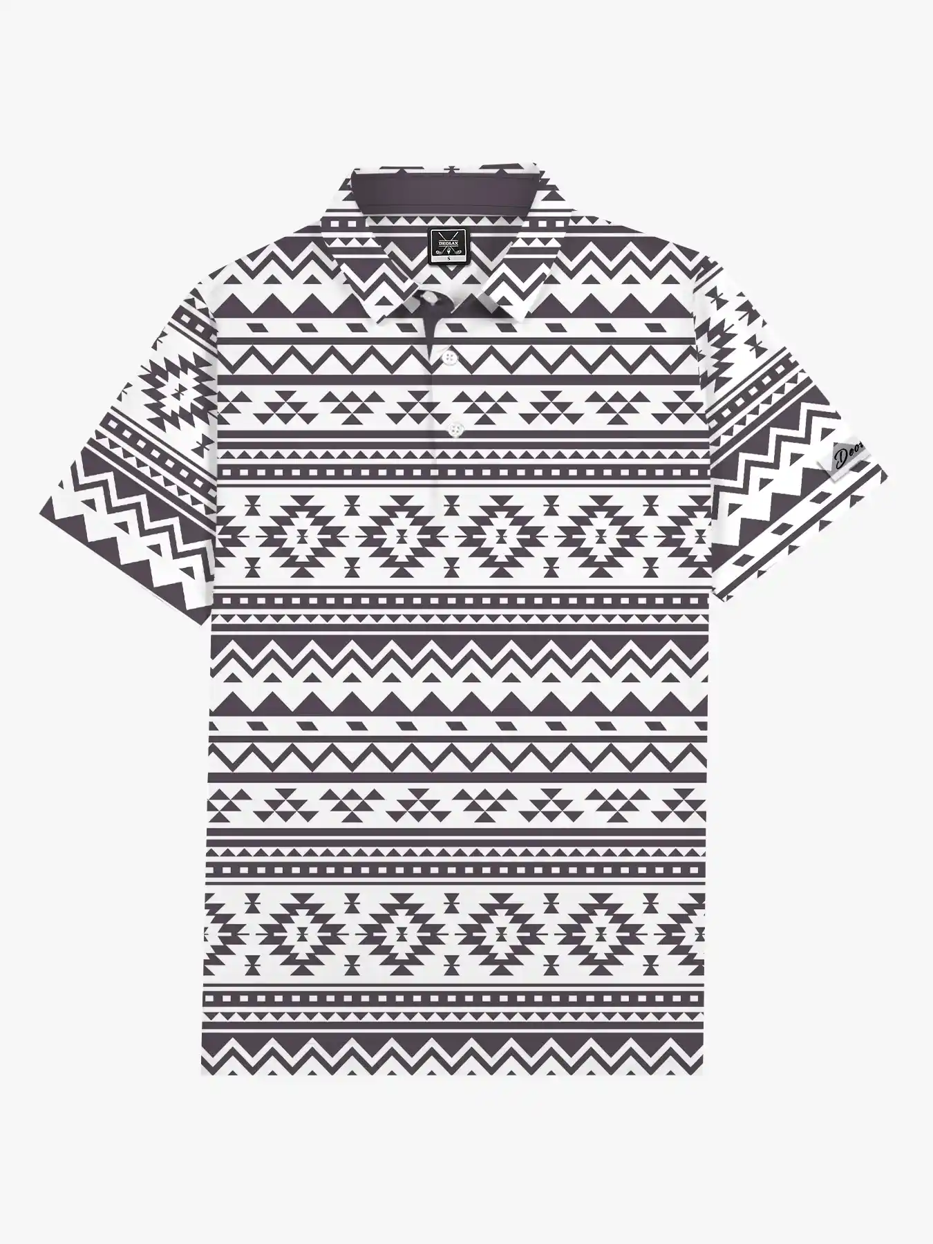 High Plains Men's Printed Polo - Deolax