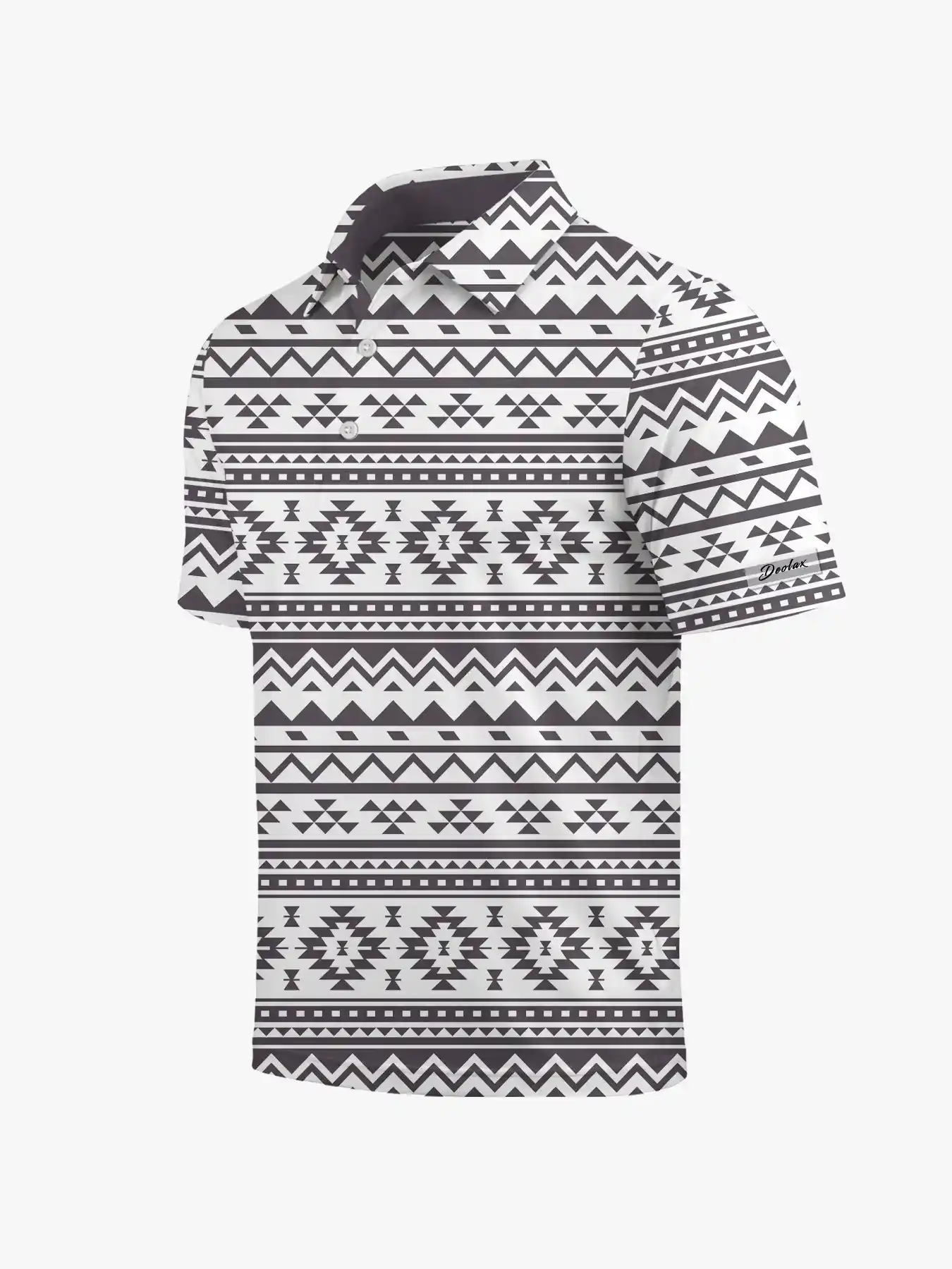 High Plains Men's Printed Polo - Deolax