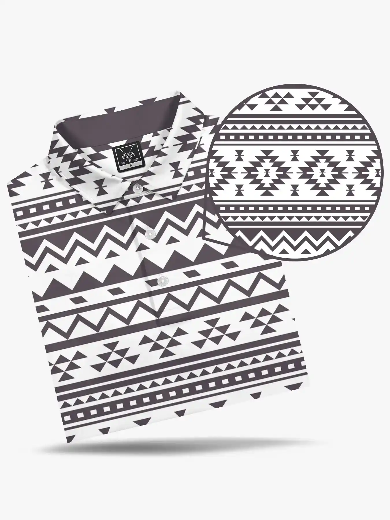 High Plains Men's Printed Polo - Deolax