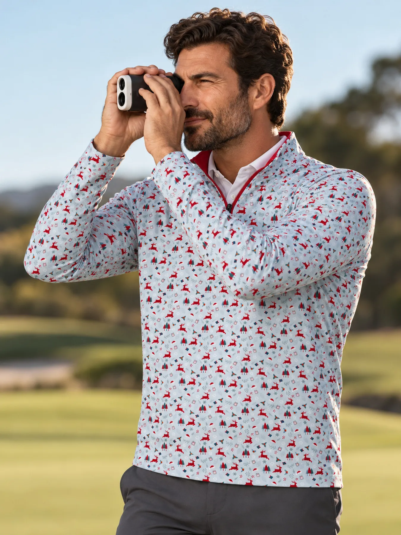 Holiday Cheer Reindeer Quarter Zip - Deolax