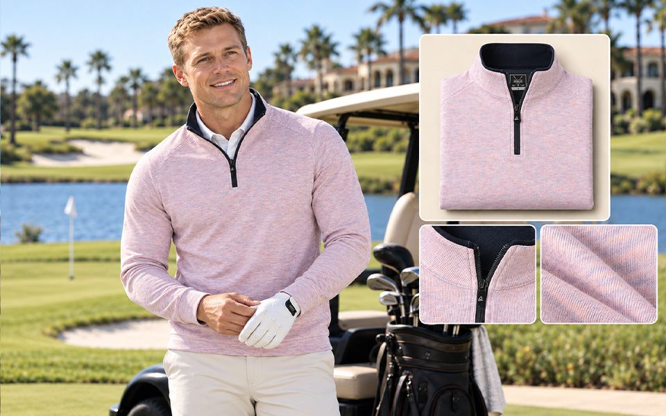 Holiday Links Fleece Quarter Zip