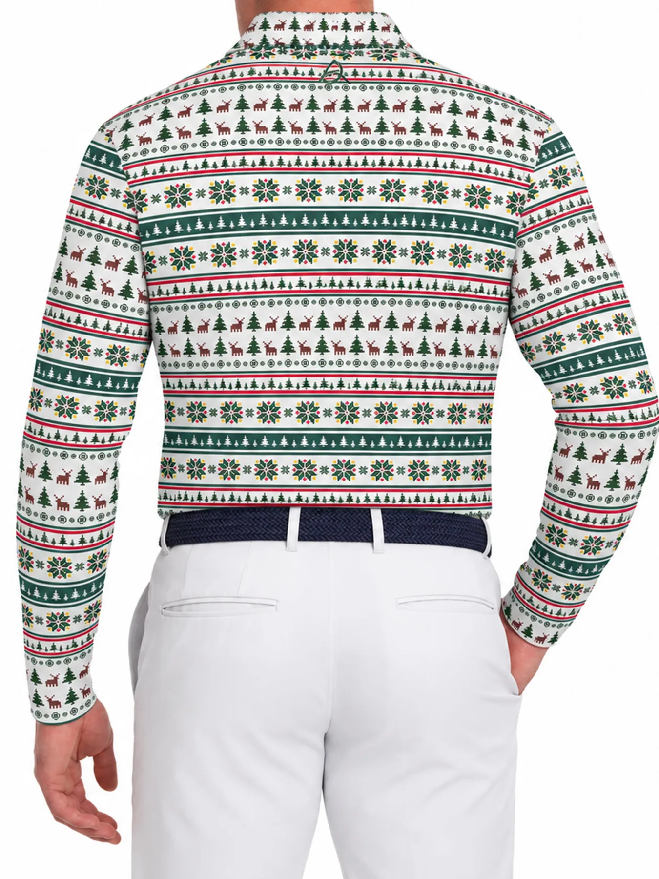 Holiday Links Long Sleeve Polo