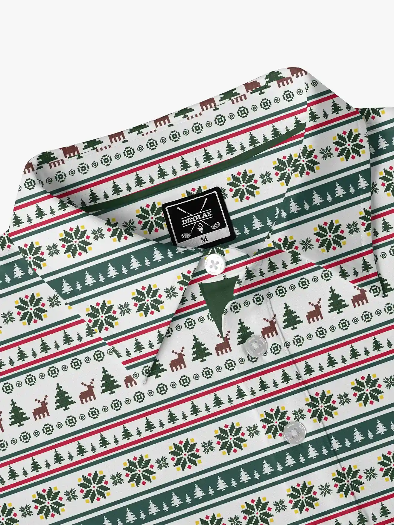 Holiday Links Long Sleeve Polo - Deolax