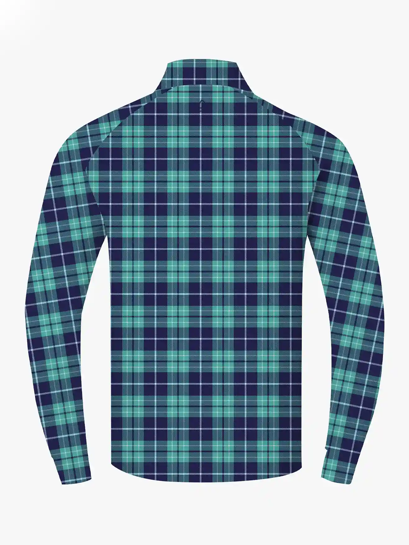 Holiday Links Plaid Quarter Zip Pullover - Deolax