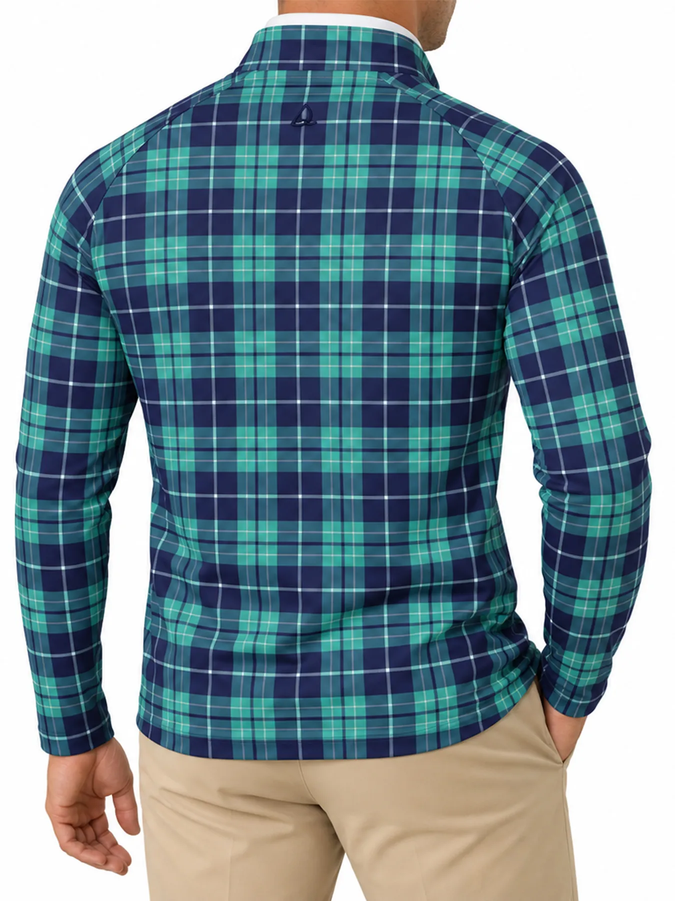 Holiday Links Plaid Quarter Zip