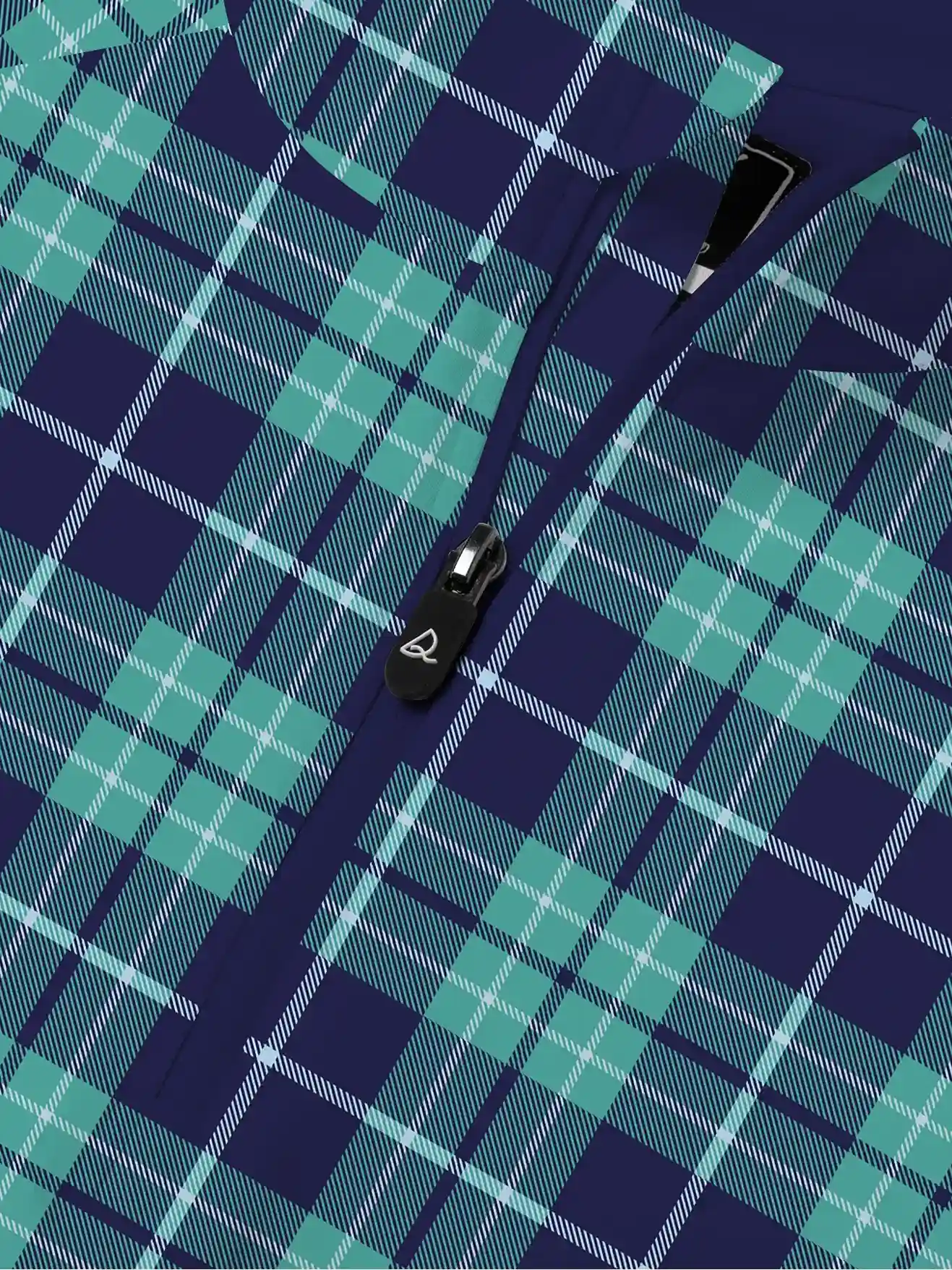 Holiday Links Plaid Quarter Zip Pullover - Deolax
