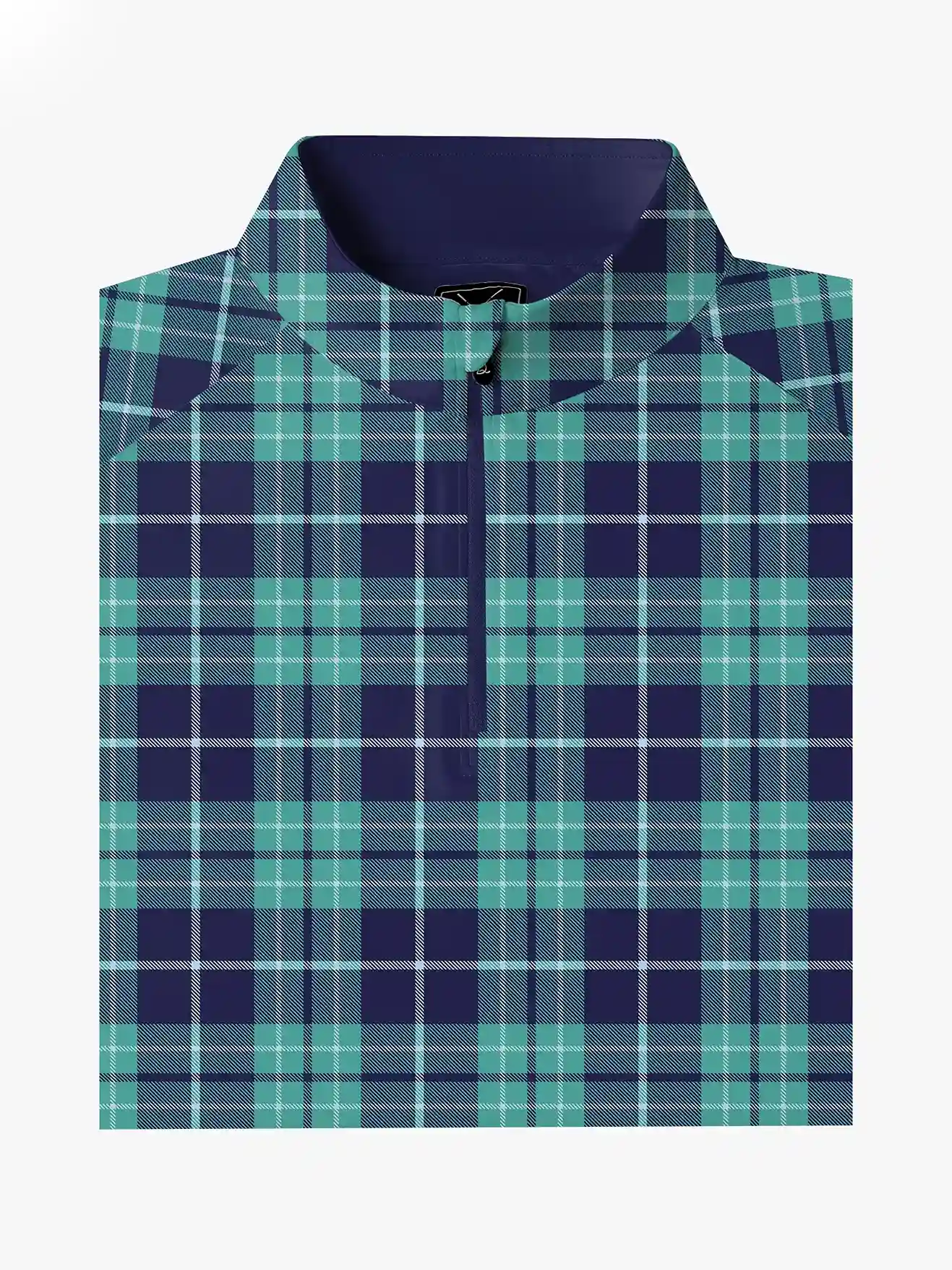 Holiday Links Plaid Quarter Zip Pullover - Deolax