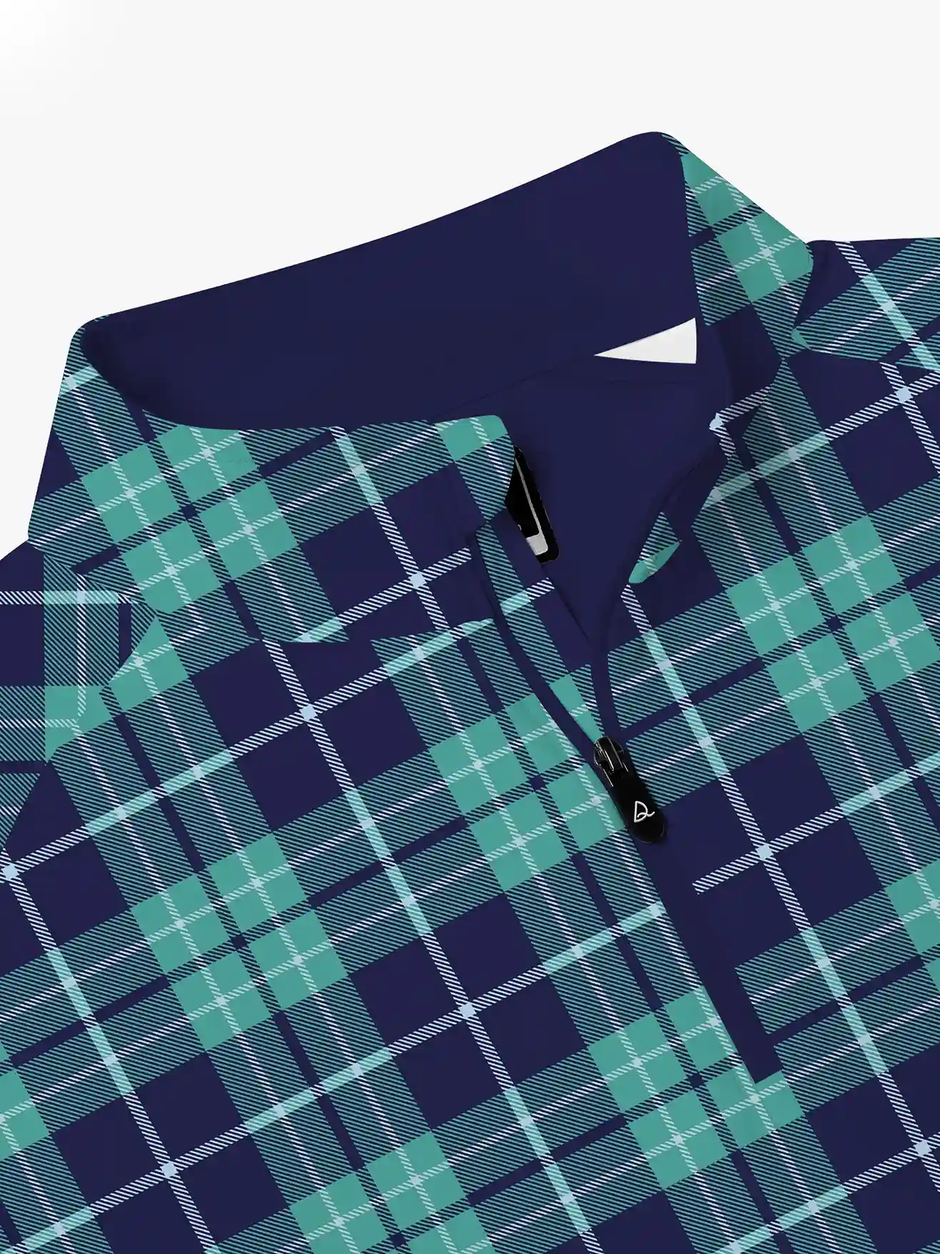 Holiday Links Plaid Quarter Zip Pullover - Deolax