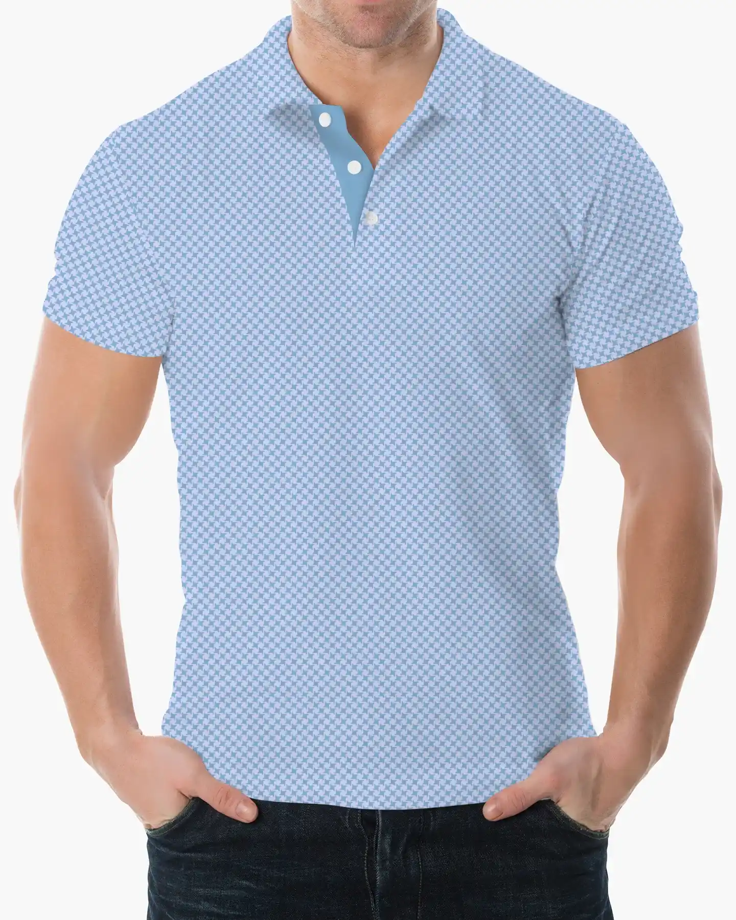 Houndstooth Geo Polo - Deolax