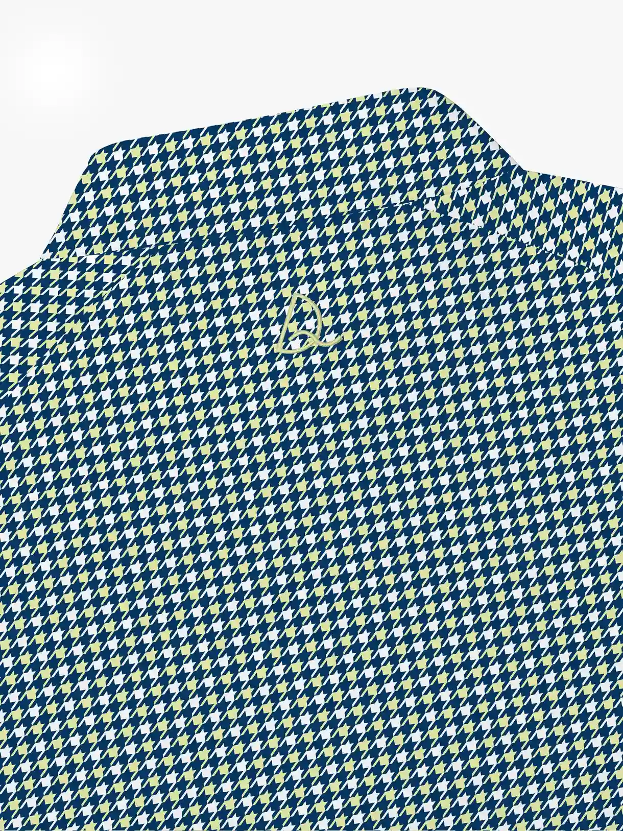 Houndstooth Lime Quarter Zip - Deolax
