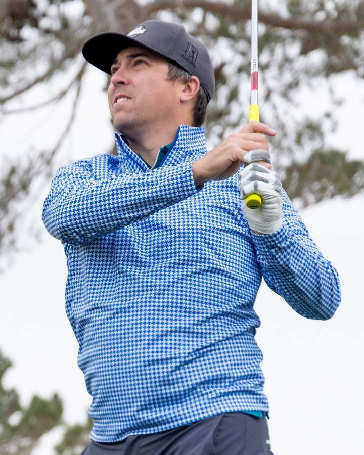 Houndstooth Ocean Blue Quarter Zip