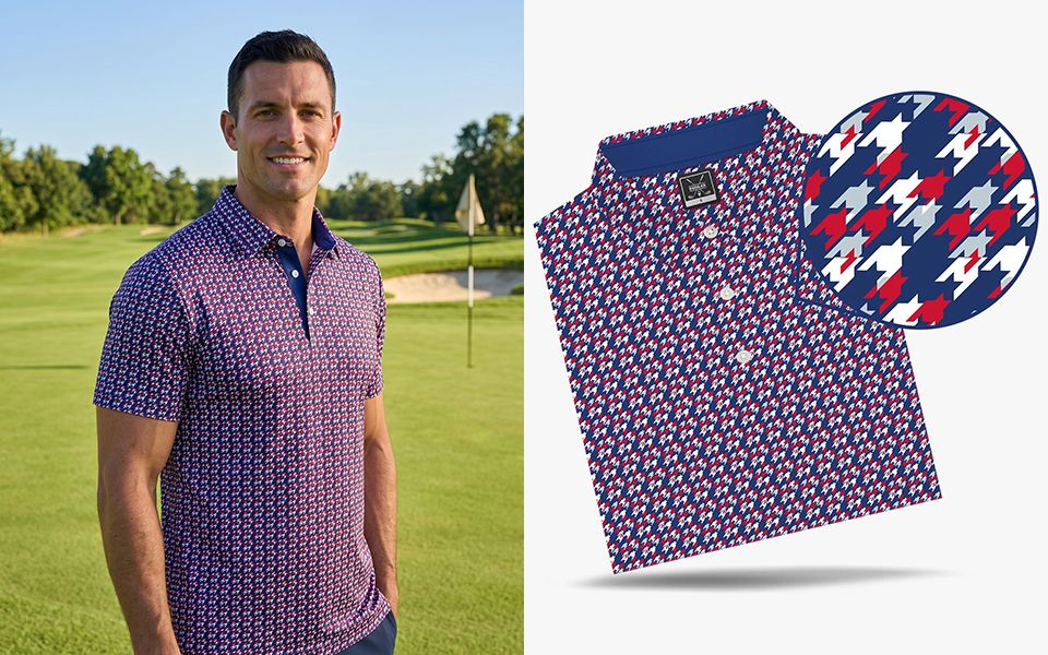 Houndstooth Polo