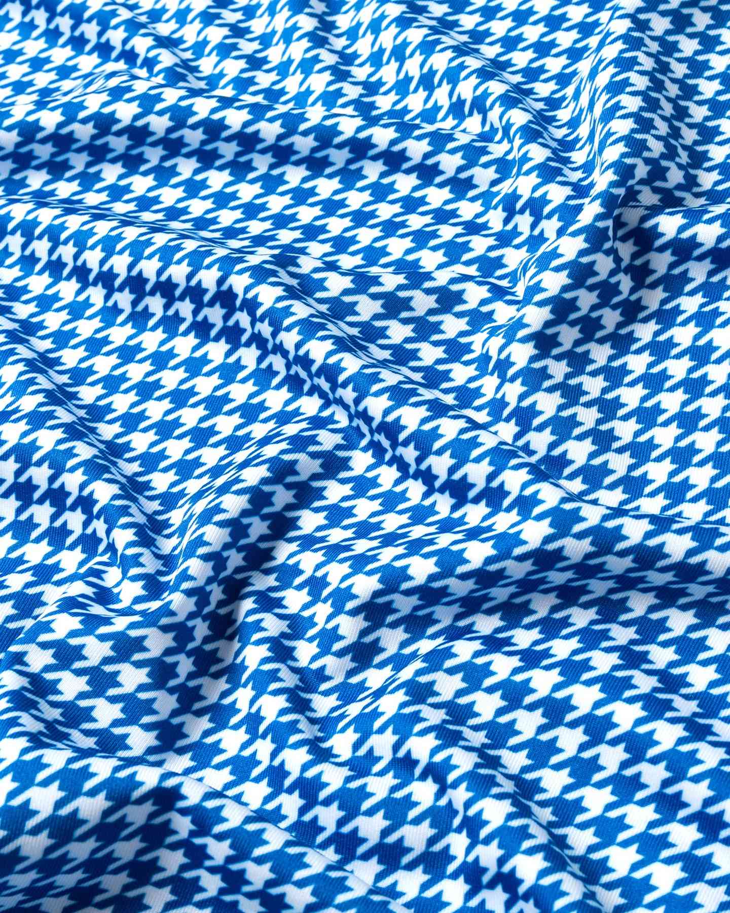 Houndstooth Quarter Zip - Ocean Blue - Deolax