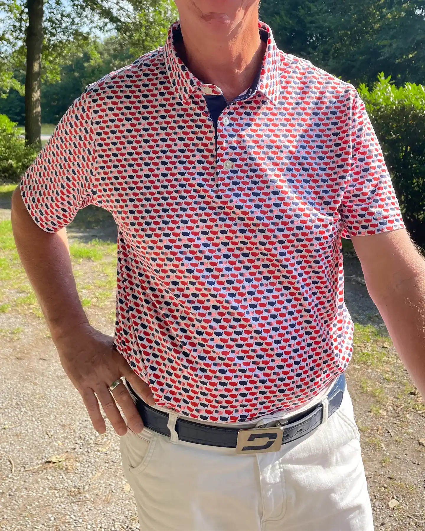 Independence Day Stripes Polo - Deolax