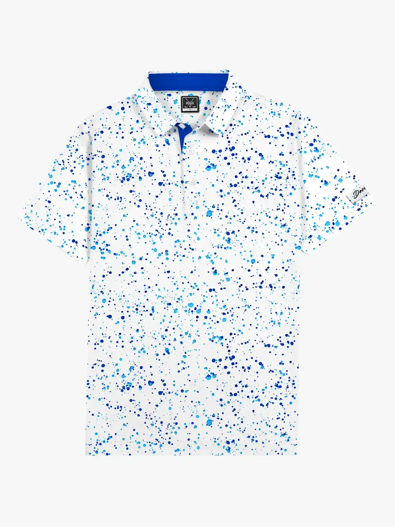 Men's Ink Paint Splash Polo - Deolax