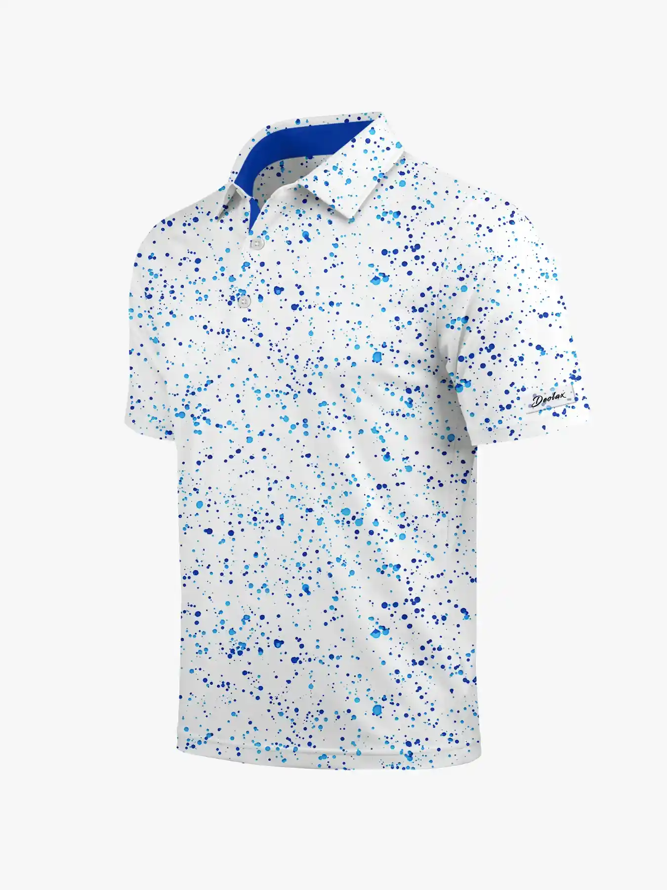 Men's Ink Paint Splash Polo - Deolax