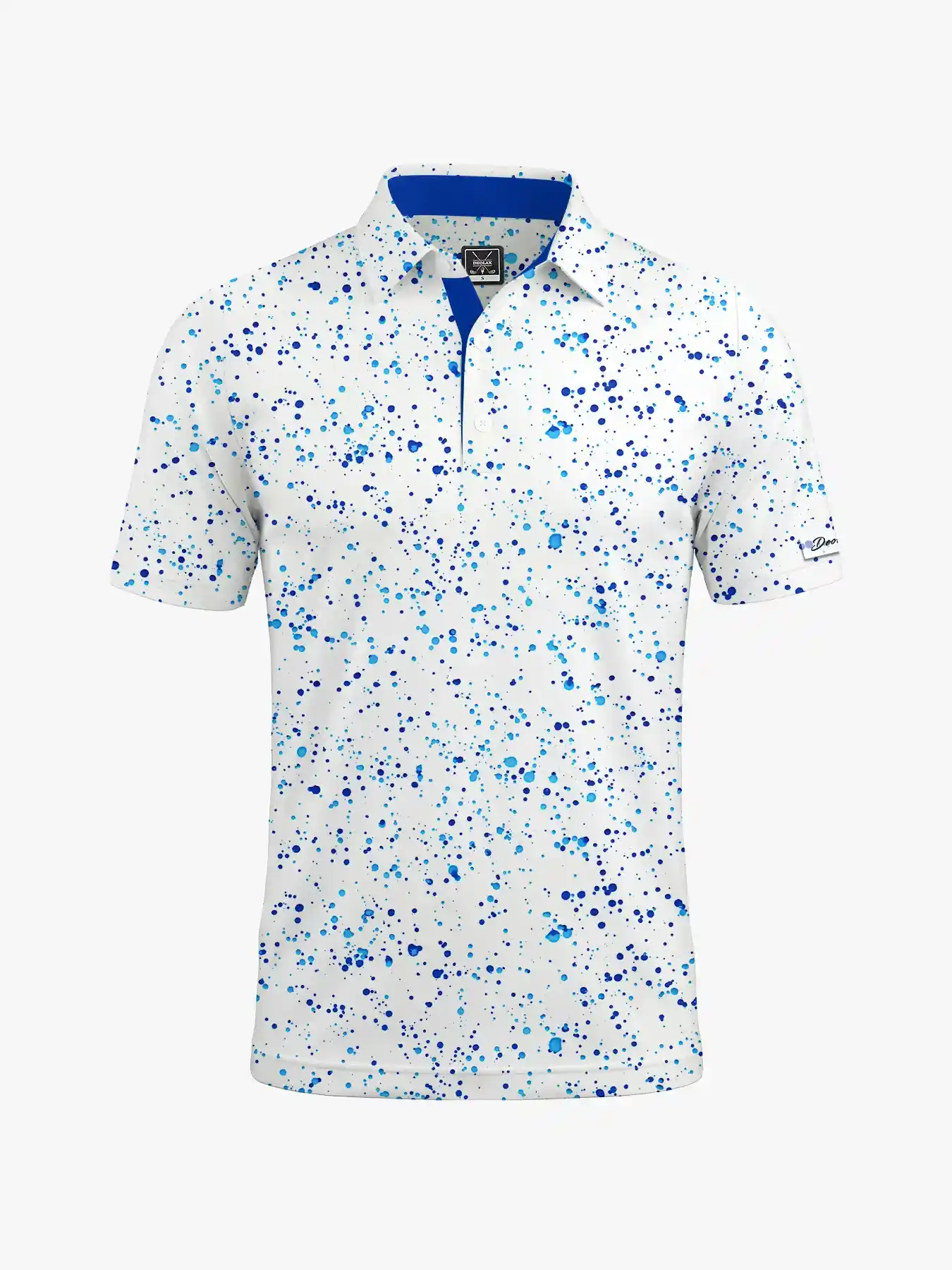 Men's Ink Paint Splash Polo - Deolax