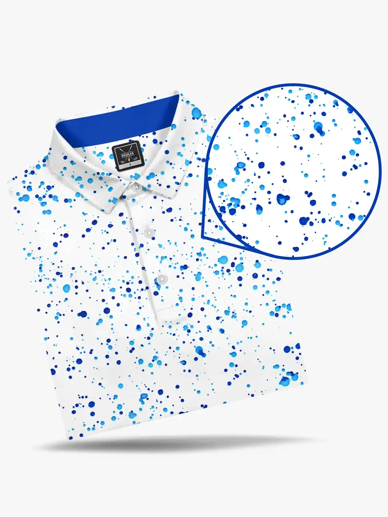 Men's Ink Paint Splash Polo - Deolax