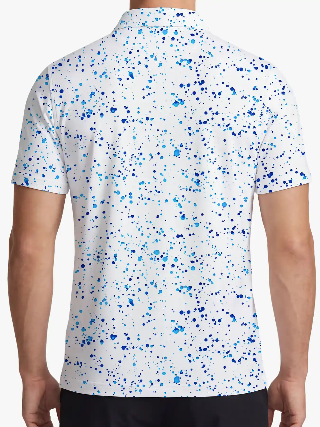 Men's Ink Paint Splash Polo - Deolax