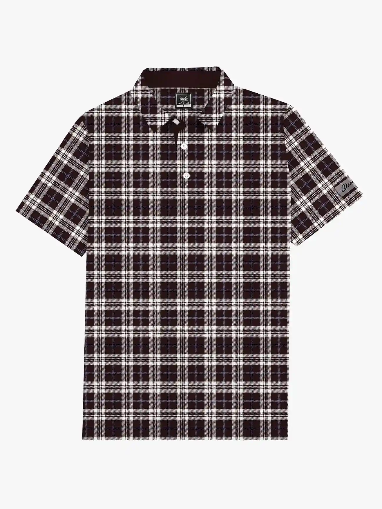 Ironwood Checked Brown Polo - Deolax