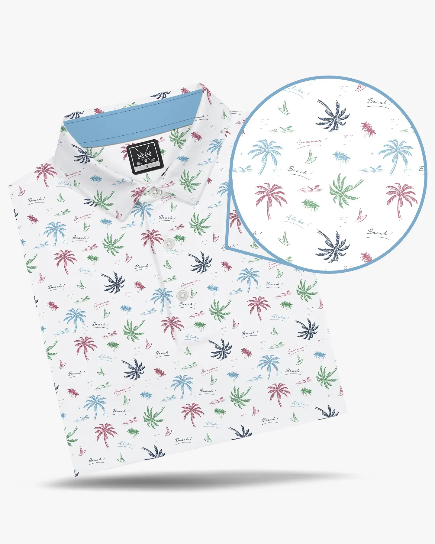 Island Palm Tree Polo - Deolax