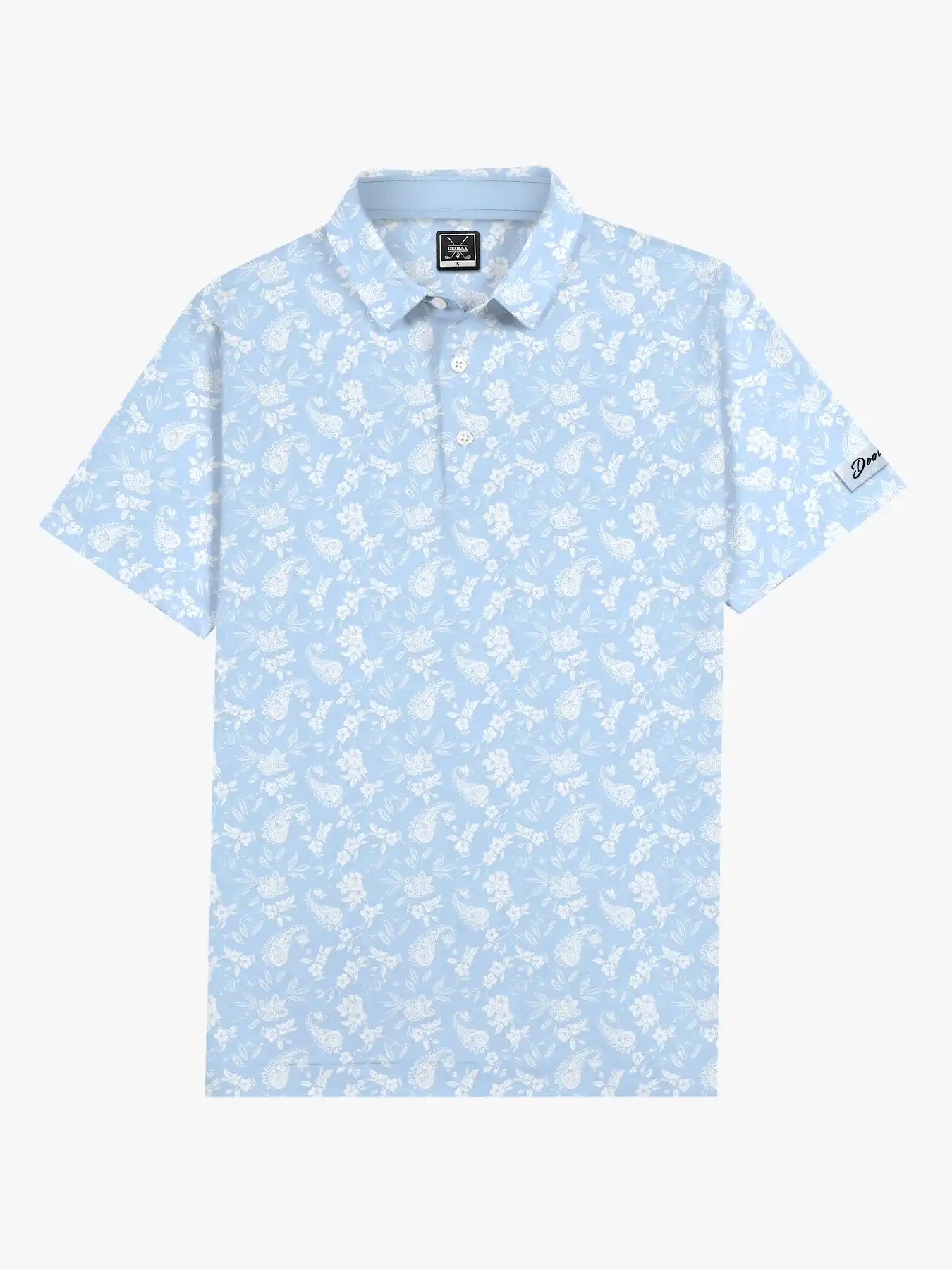 Island Vibe Paisley Polo for Men - Deolax