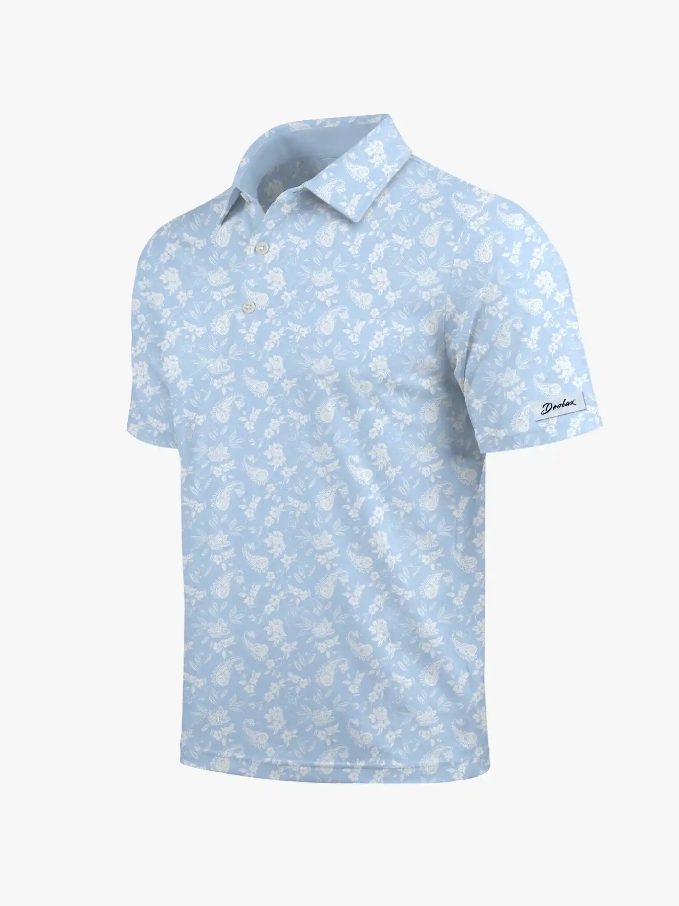 Island Vibe Paisley Polo for Men - Deolax