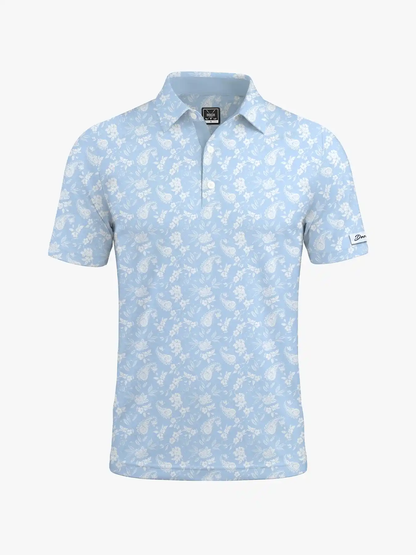 Island Vibe Paisley Polo for Men - Deolax