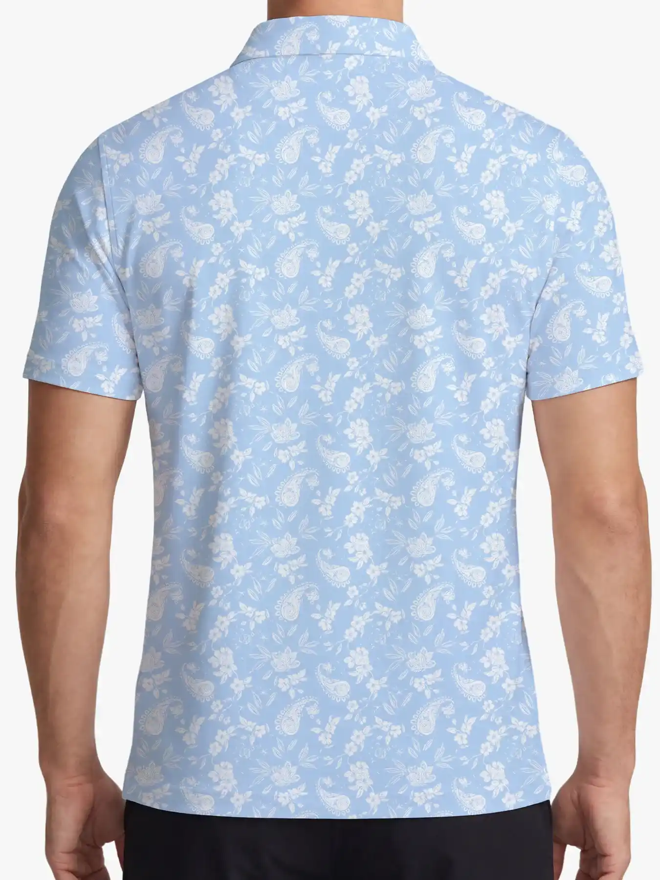 Island Vibe Paisley Polo for Men - Deolax