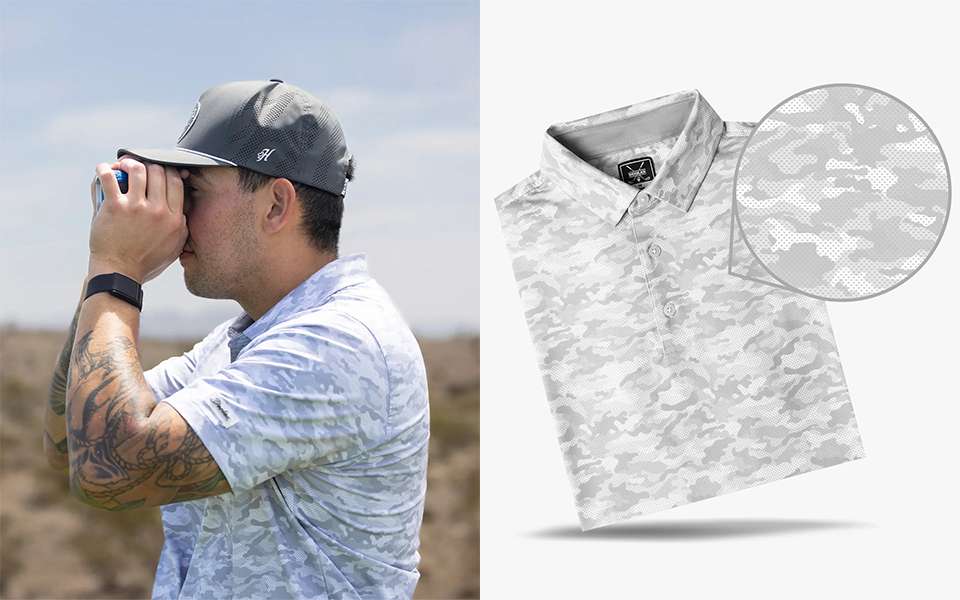 Jacquard Camo Polo