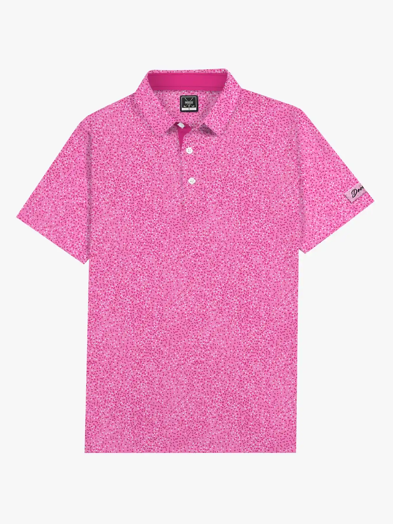 Key West Flamingo Paint Splatter Polo - Deolax