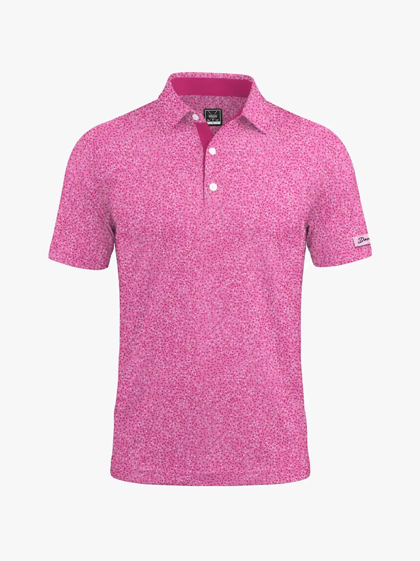 Key West Flamingo Paint Splatter Polo - Deolax