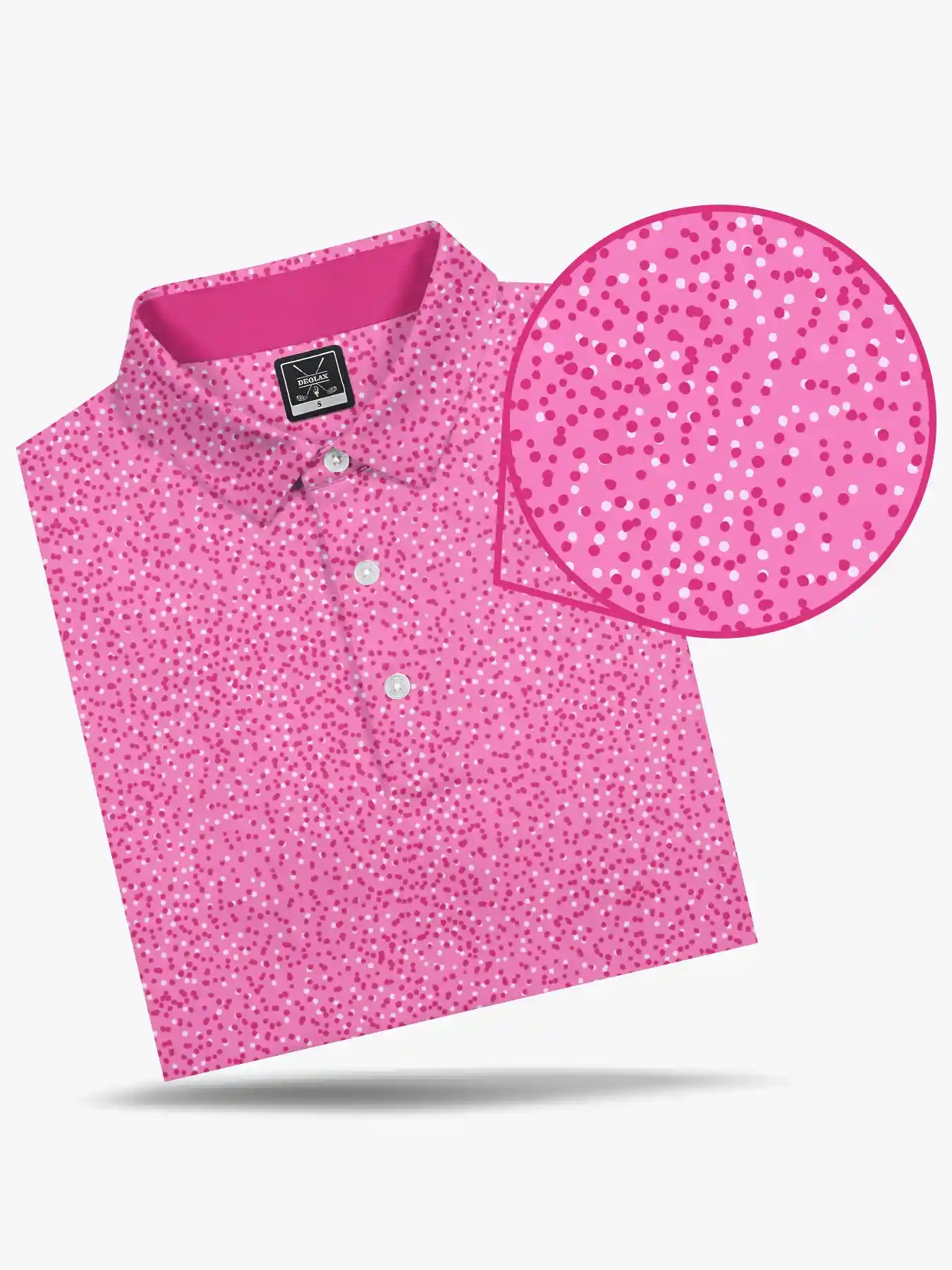 Key West Flamingo Paint Splatter Polo - Deolax